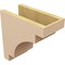 Ekena Millwork 6"W x 12"D x 12"H Classic Mediterranean Rough Cedar Woodgrain TimberThane Corbel, Primed Tan CORUR06X12X12MEDRCPR - alternate 3